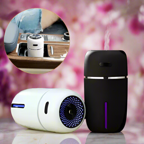 Portable LED Mini Car Humidifier Air Purifier Essential Oil Aroma Diffuser 200ml
